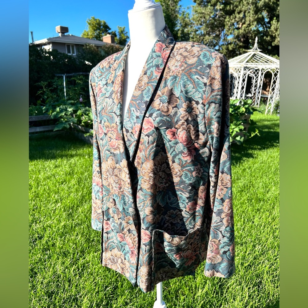 Vintage Tapestry Double Breasted Jacket - Picture 2 of 7